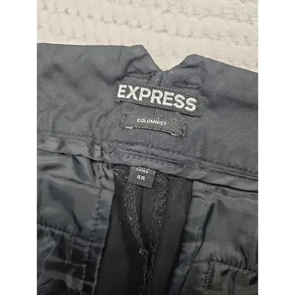 Express Dress Pants Womens 4 Black Columist Business Office Attire - Picture 5 of 8